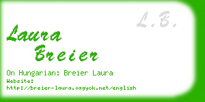 laura breier business card